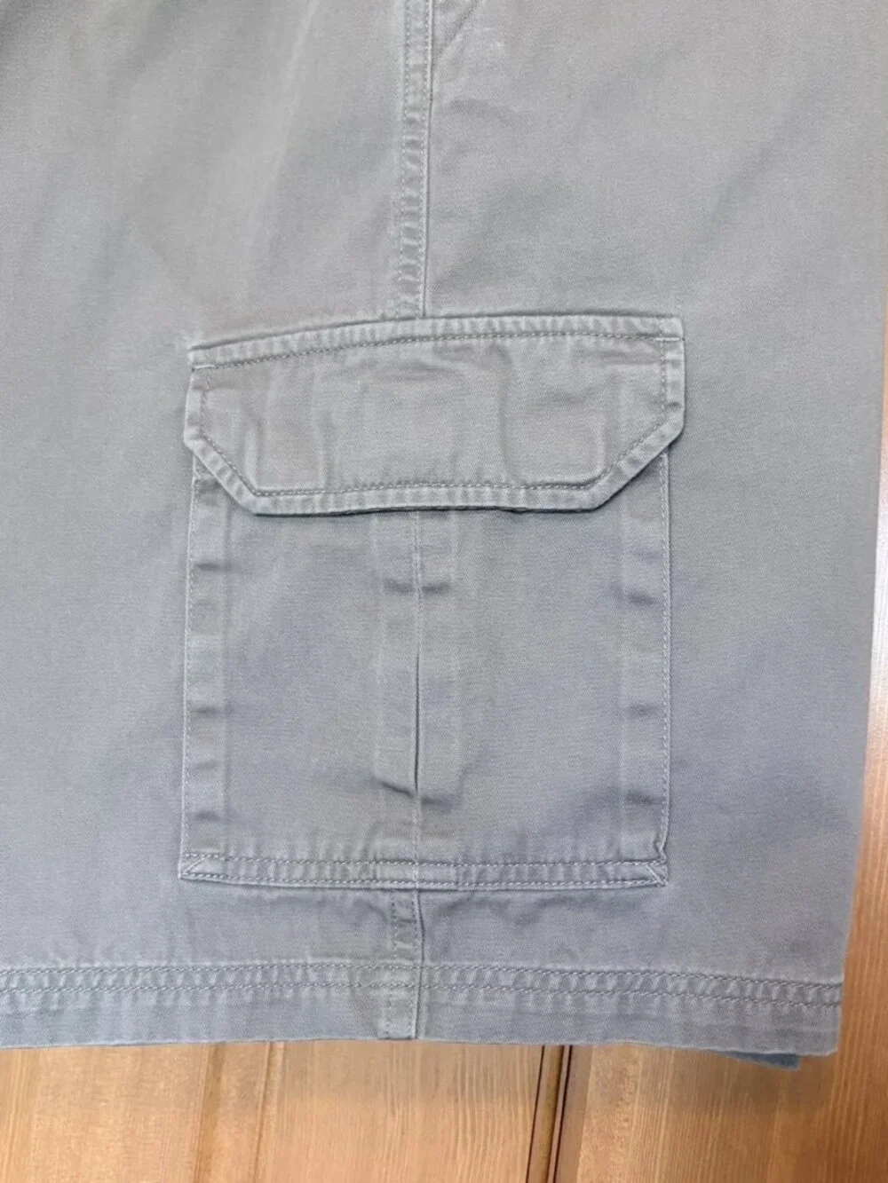 Croft & Barrow Men's Khaki Brown Cargo Shorts 100% Cotton Size 36 NWOT